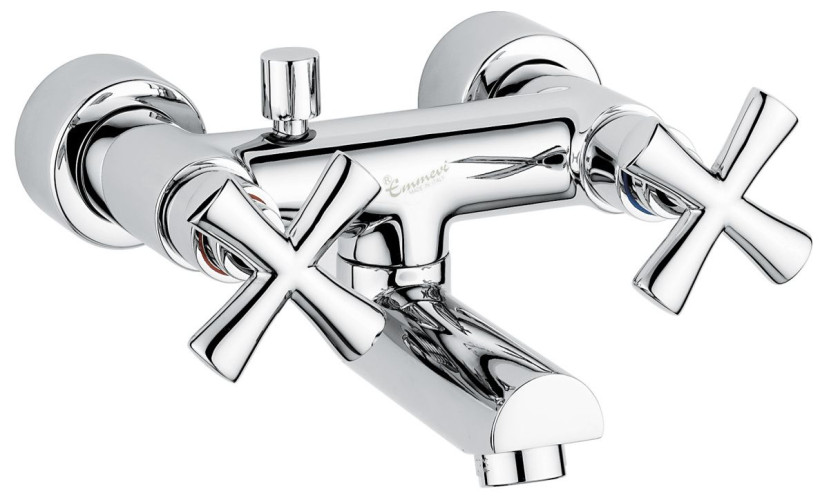 Emmevi Spirit New, двухвентильный смеситель для ванны без набора для душа, цвет золото