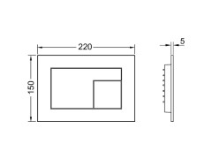 Панель смыва TECE TECEvelvet 9240731