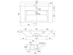 Раковина накладная/ подвесная Scarabeo BUTTERFLY 4005