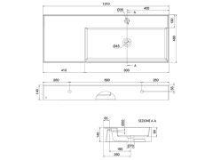 Раковина накладная/ подвесная Scarabeo TEOREMA 2.0 5122/49