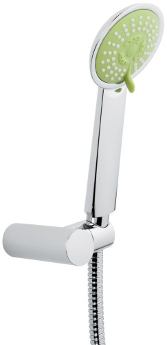 Emmevi, ручной душ 137: лейка, шланг, крепеж, цвет хром