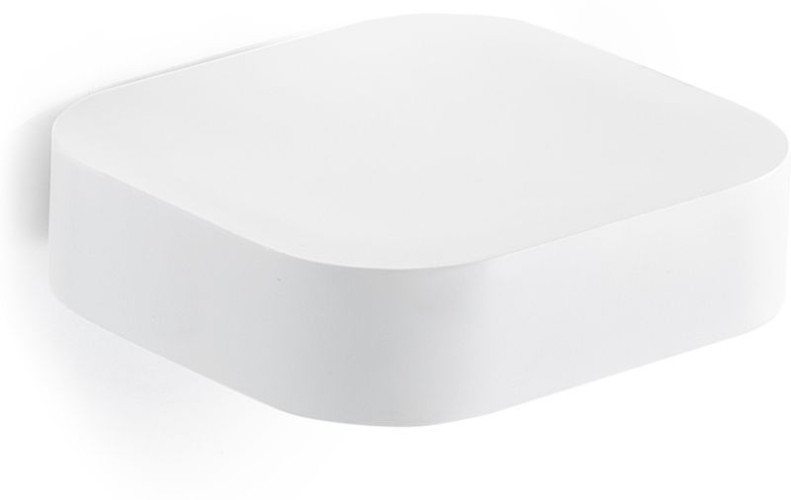 Gedy Outline, настенная металлическая мыльница, цвет белый матовый