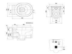 Унитаз подвесной безободковый Scarabeo BUCKET 8812/CL