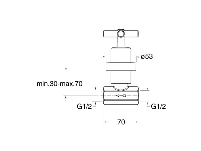Запорный кран 1/2” CRISTINA EXCLUSIVE EV61872