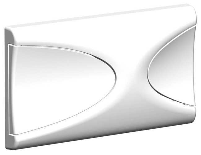 Schwab Targa, панель смыва с двумя клавишами, цвет глянцевый хром - матовый хром