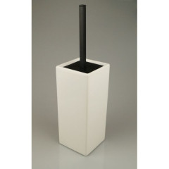 Stil Haus Urania, напольный керамический ёрш, цвет чёрный матовый - белая керамика