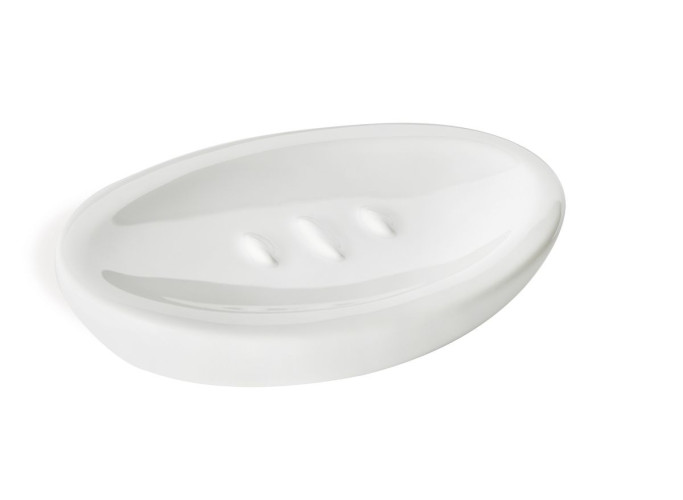 Stil Haus Zefiro, настольная керамическая мыльница, цвет белая керамика