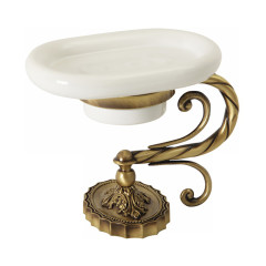 Мыльница настольная, керамика/бронза Migliore Edera