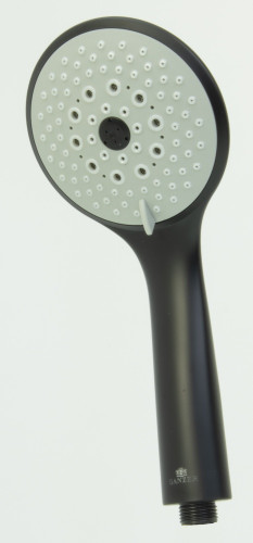 6028-C Лейка массажная 6 позиции (ЧЕРНЫЙ) GANZER  (40/1шт)