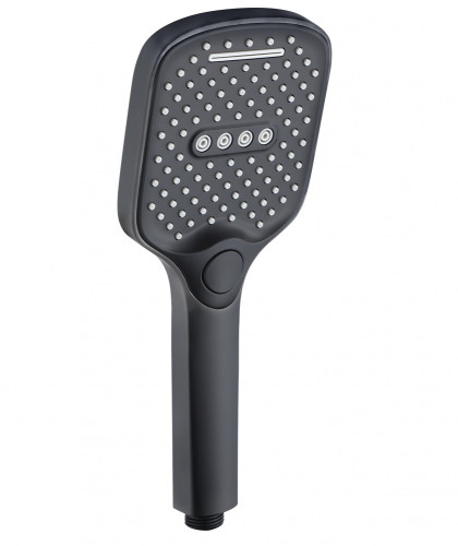 3020-1 Лейка для душа, черный 10.5*26.5см (3-функций, кнопка) HANSEN (50/1шт)