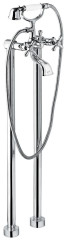 Emmevi Deco Classic, смеситель напольный с ручным душем для ванной, цвет хром
