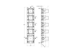 Встроенный набор для термостатического смесителя CRISTINA System CS70400