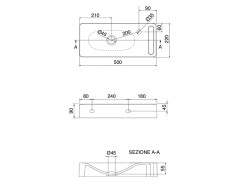Раковина подвесная Scarabeo SOFT-HUNG-CUBE 1512/SEV