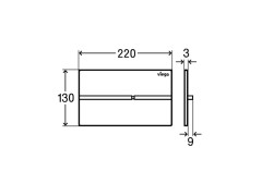 Панель смыва Prevista для унитазов VIEGA PREVISTA DRY 773649