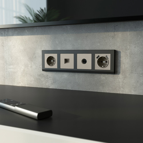 Розетка Ethernet RJ-45 (дымчатый) W1281004