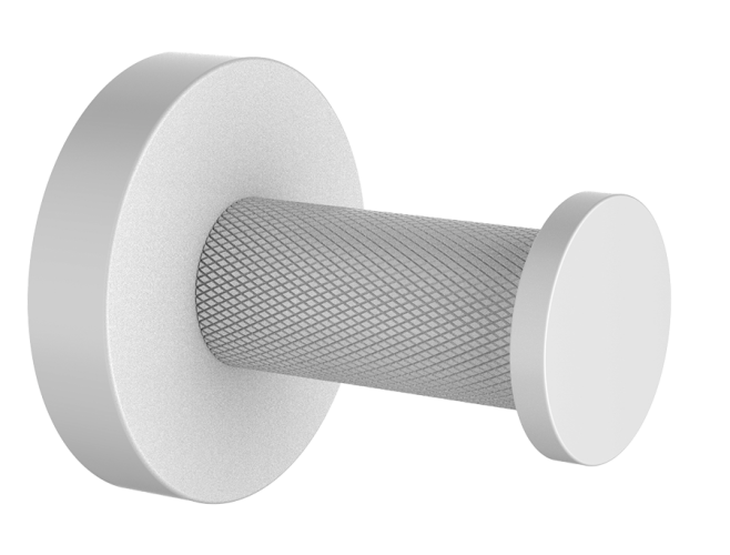 5501-F Крючок одинарный для полотенца (БЕЛЫЙ) ViEiR  (50/1шт)