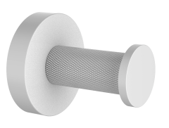 5501-F Крючок одинарный для полотенца (БЕЛЫЙ) ViEiR  (50/1шт)