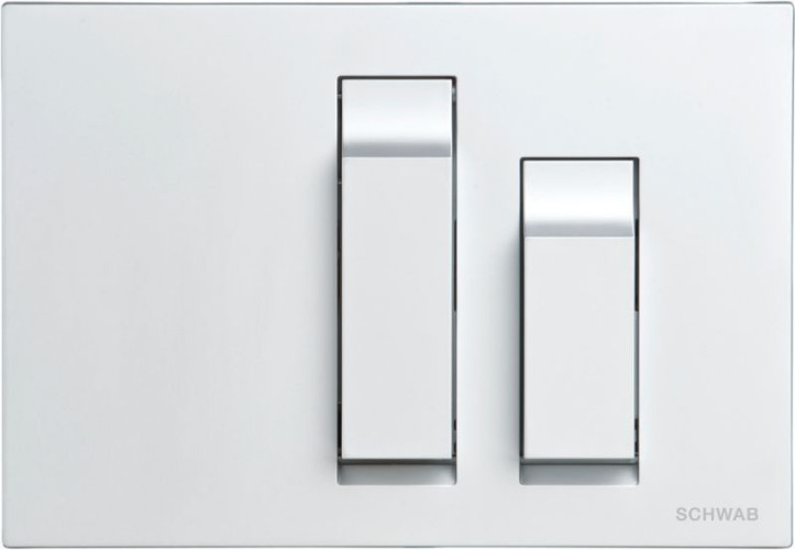 Schwab Vivo, панель смыва с двумя клавишами, цвет глянцевый хром