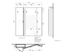 Пенал для зеркала CIELO ARCADIA SPPANCL NM