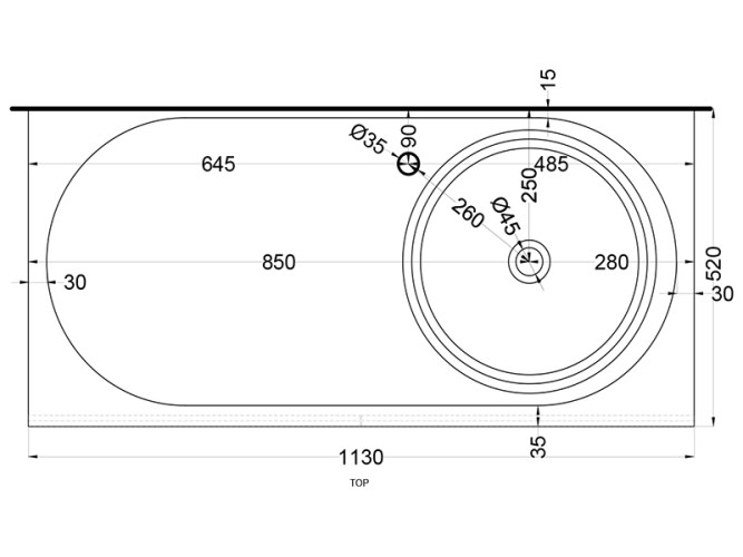 Cтолешница CIELO DELFO DEPIO LN