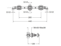 Смеситель для душа CRISTINA LONDRA LD11452