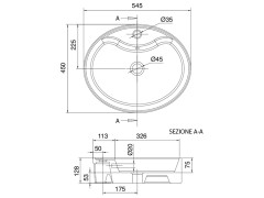 Раковина накладная Scarabeo THIN-LINE 8030/R