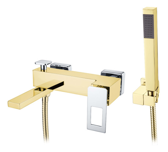 Смеситель для ванны Q GoldCR_Комплект