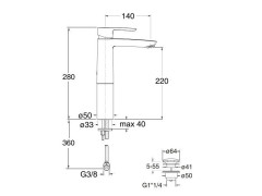 Смеситель для раковины CRISTINA NEW DAY ND22951