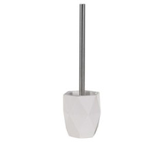 Gedy Dalia, напольный керамический ерш, цвет хром - белая керамика