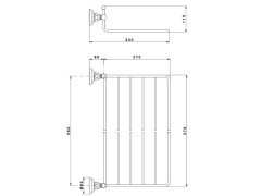 Полка для полотенец NICOLAZZI CLASSICA 1499CR