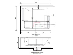 Ванна с гидромассажем TREESSE BIS V529E/V529F/V529S/MIX/BIG