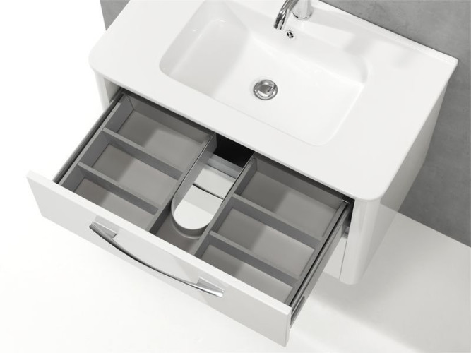 IBX, керамическая раковина 80 см, цвет белый