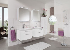 Комплект мебели Puris Classic Line с раковиной из минерального литья, 700 мм, цвет белый высокоглянцевый