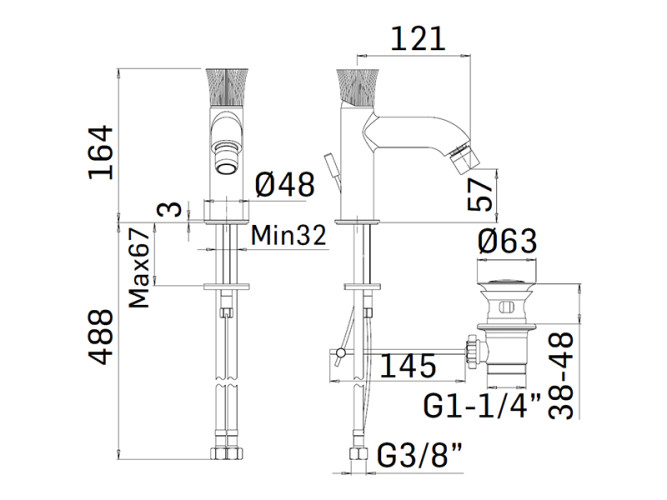 Смеситель для биде MAMOLI TOKYO 58710000T051