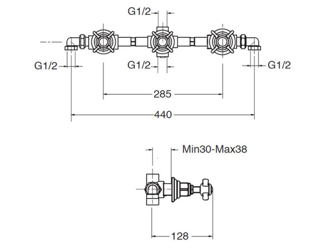 Смеситель для душа CRISTINA LONDRA LD11451