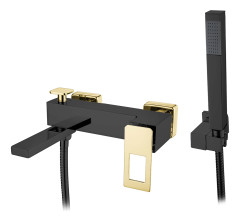 Смеситель для ванны Q BlackGold_Комплект