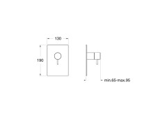 Смеситель для душа CRISTINA TRICOLORE VERDE TV68677