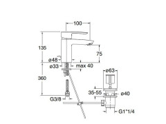 Смеситель для раковины CRISTINA NEW DAY ND22151