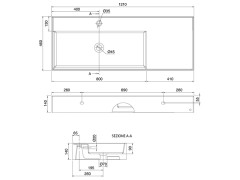 Раковина накладная/ подвесная Scarabeo TEOREMA 2.0 5121/41