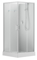 Открытая душевая кабина Aquanet Passion EVO S Квадрат White 90x90, набор