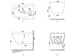 Биде подвесное CIELO ENJOY EJBS AM