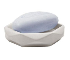 Gedy Dalia, настольная керамическая мыльница, цвет белая керамика