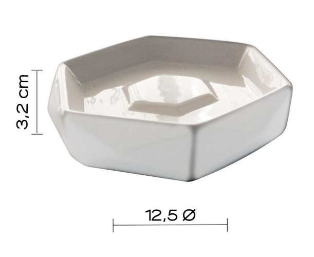 Gedy Dalia, настольная керамическая мыльница, цвет белая керамика