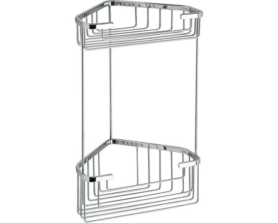 Gedy, решётка угловая 2-х уровневая (20х15,1хh32,5), цвет хром