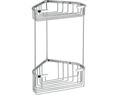 Gedy, решётка угловая 2-х уровневая (20х15,1хh32,5), цвет хром