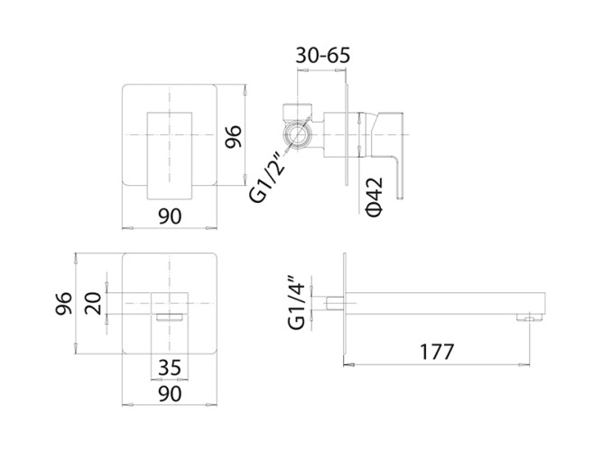 Смеситель для раковины MAMOLI FEEL 48470000D12K