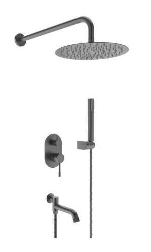 403564-G Встроенный смес для душа с 3-функ. (ГРАФИТ) ViEiR  (6/1шт)