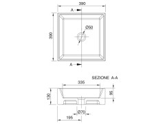 Раковина накладная Scarabeo TEOREMA 8031/40