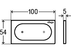 Панель смыва Prevista для унитазов VIEGA PREVISTA DRY 773076
