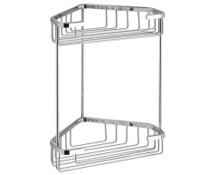 Gedy, решётка угловая 2-х уровневая (20х15хh27), цвет хром